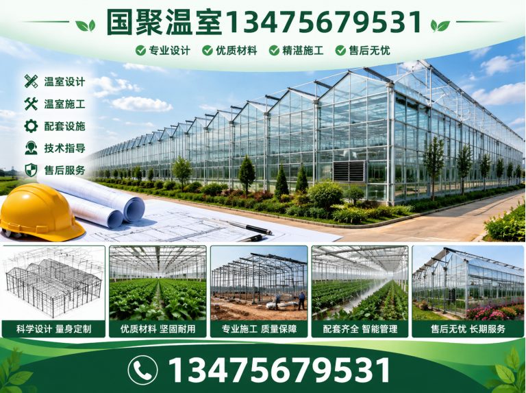 潍坊滨海经济技术开发区温室设计施工展示图